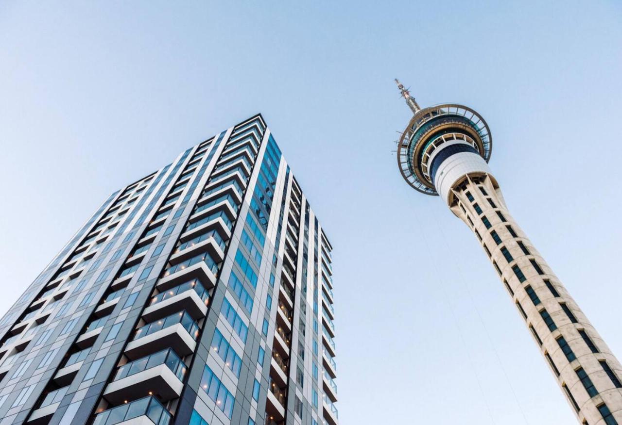 Modern 2 Bedroom Apartment 1 Minute To Skytower 奥克兰 外观 照片